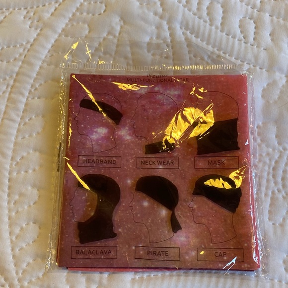 Multifunctional Tube Bandana Headband Face Mask Mouth Protective Pink - Picture 1 of 2